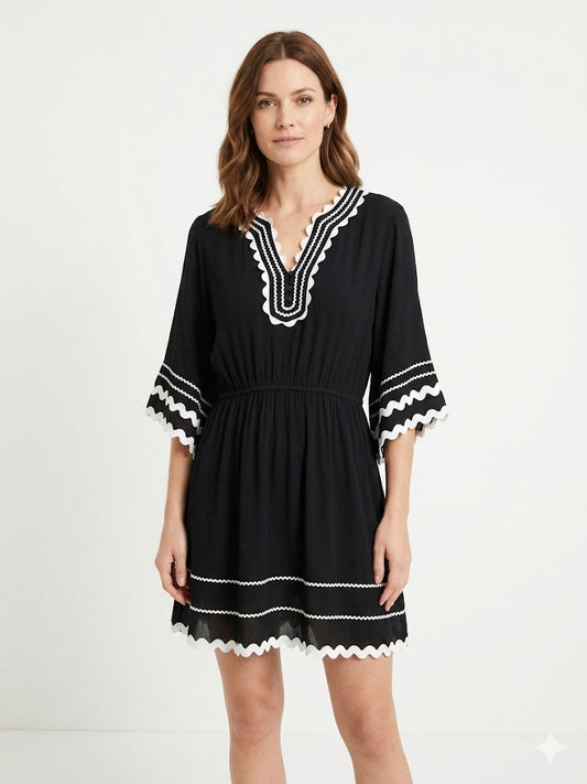 Vestido con espiguilla