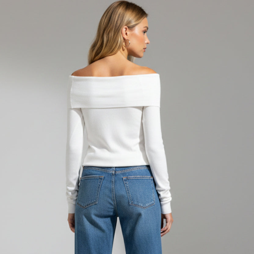 Blusa al hombro