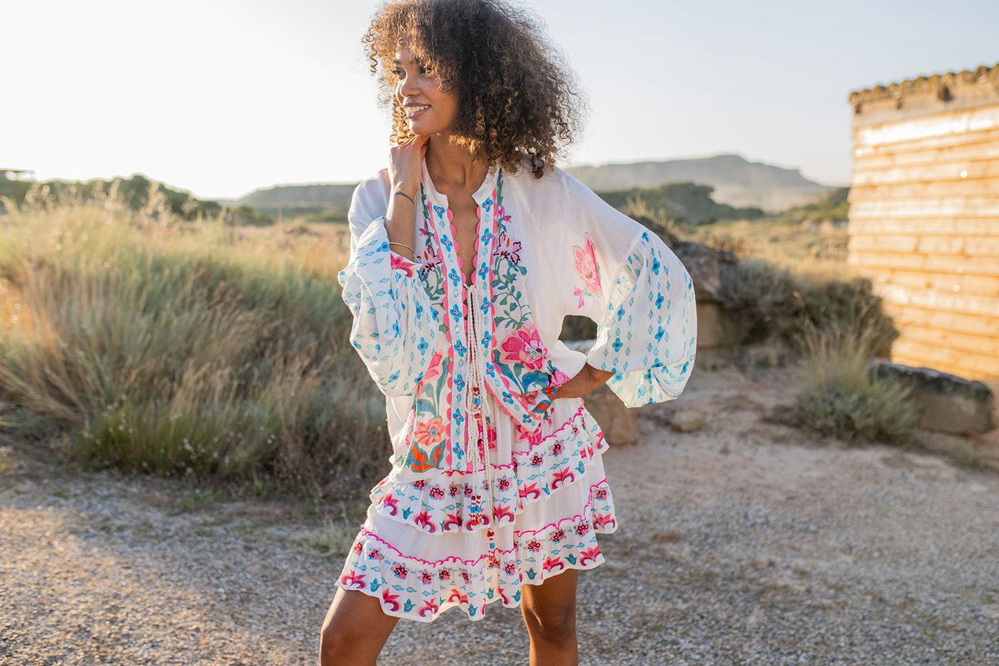 Set falda y blusa flores