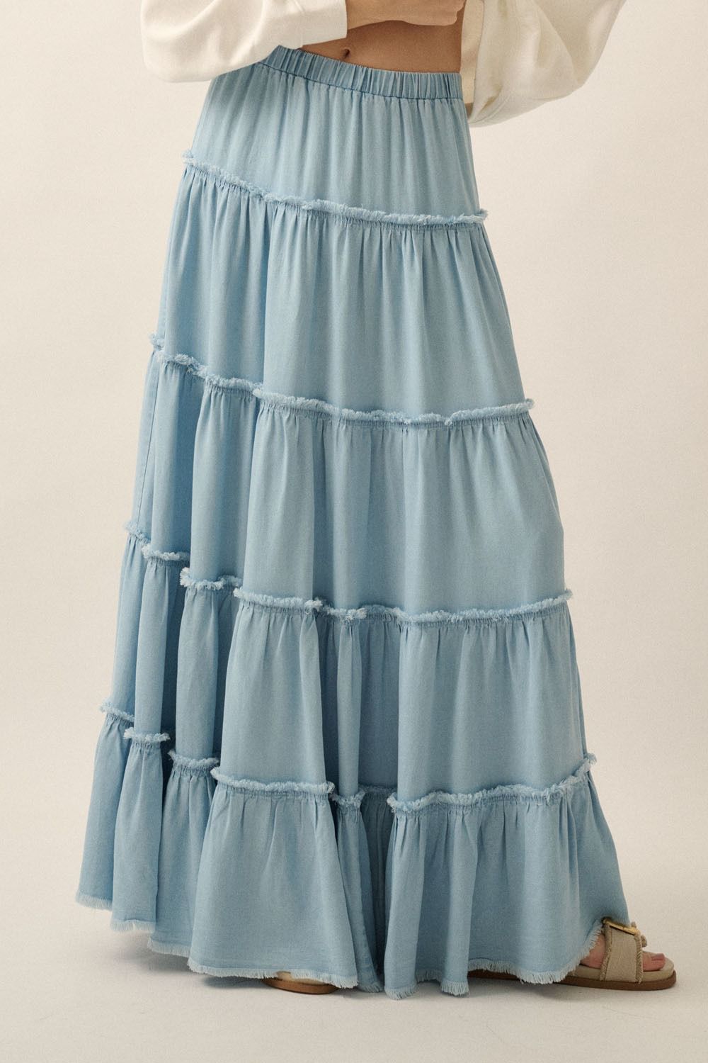 Falda boho de cortes