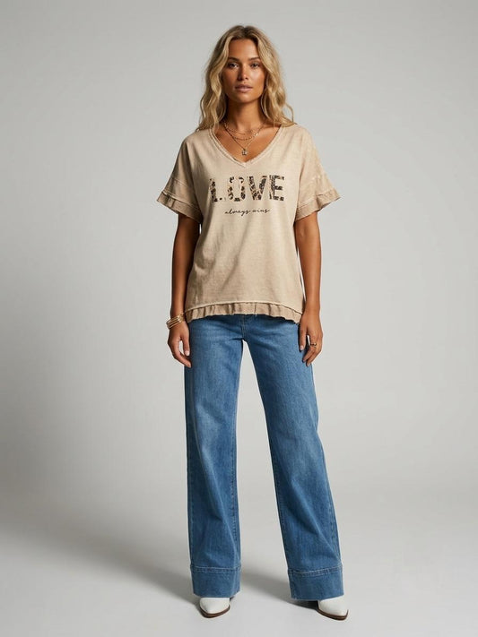 Camiseta LOVE animal print