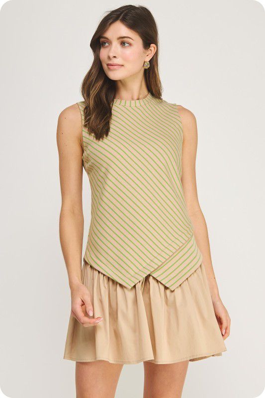 Vestido combinación de texturas