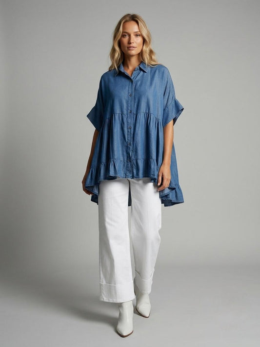 Blusa línea A tencel