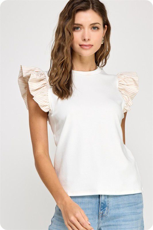 Blusa con manga escarola