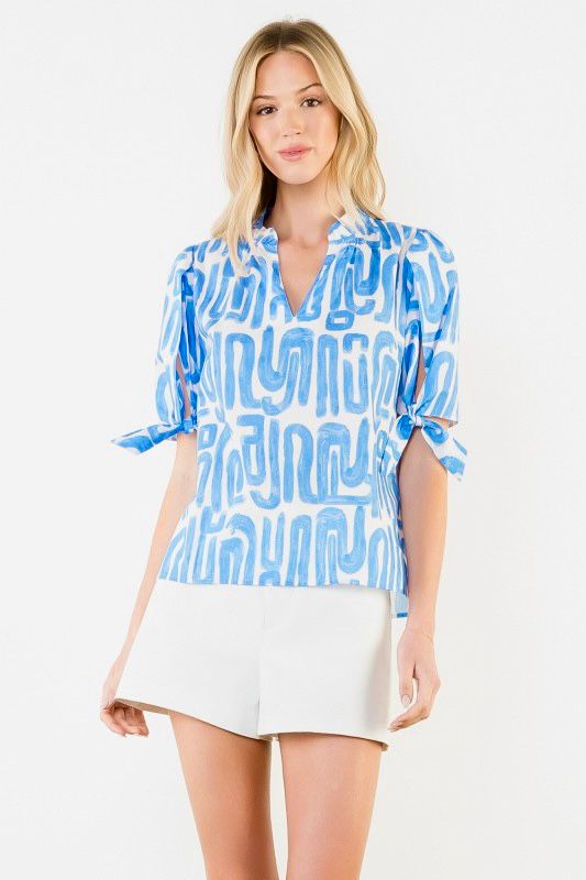 Blusa grecas amarre
