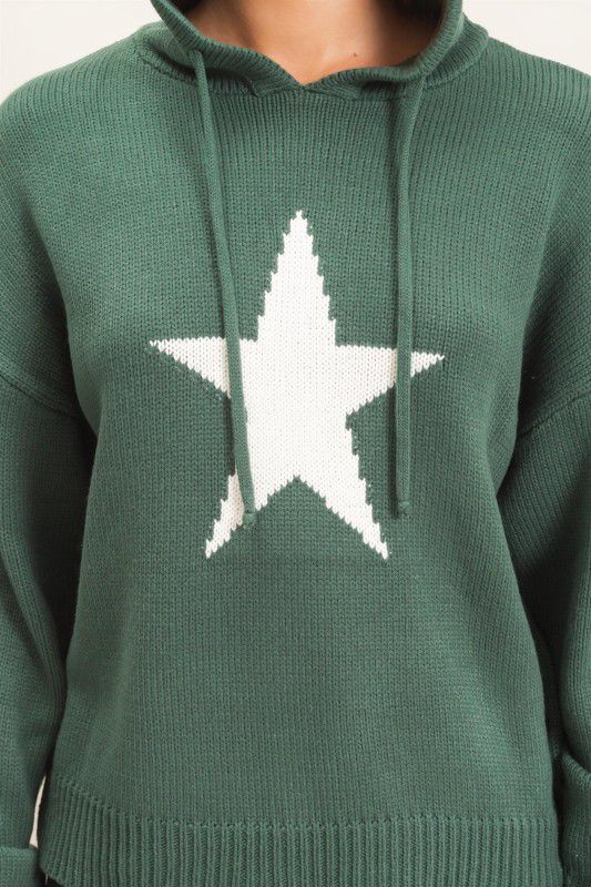 Sueter de punto estrella.