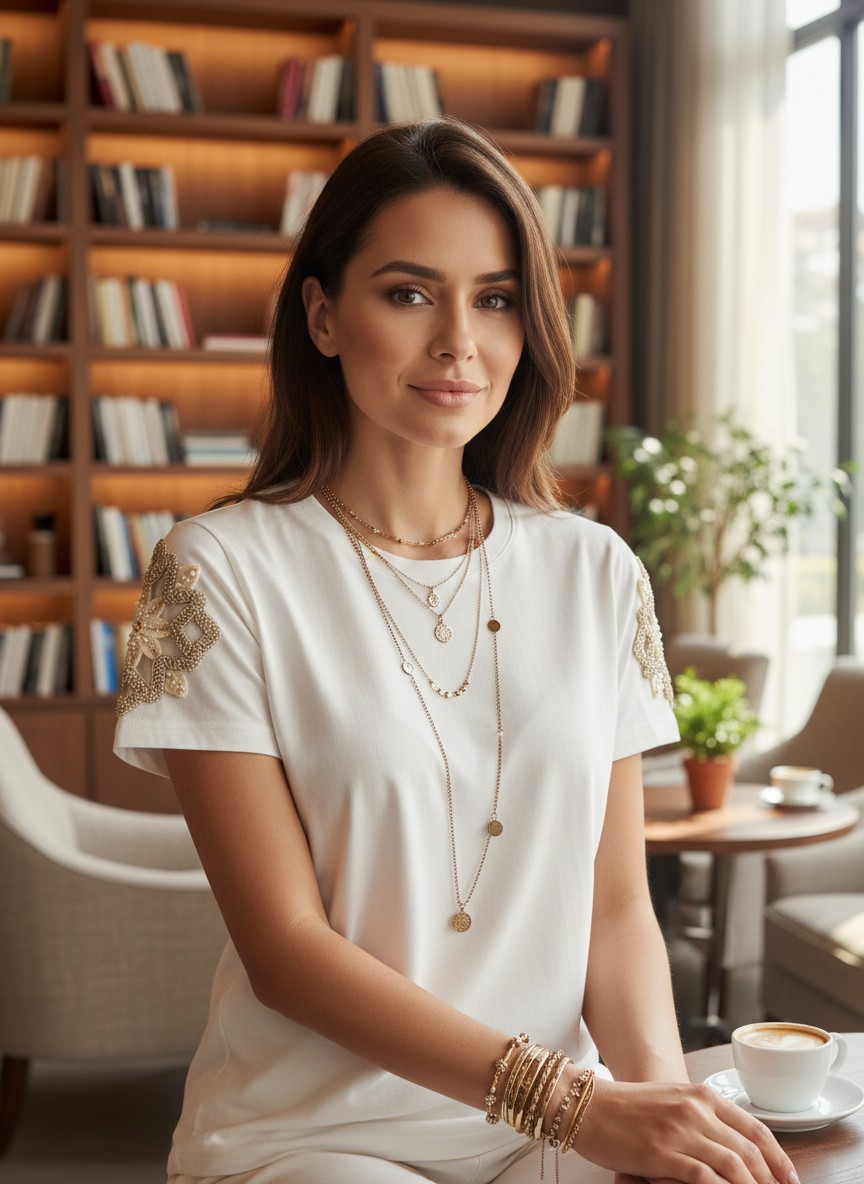 Camiseta con crochet