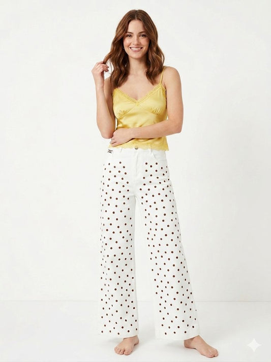 Jeans stretch lunares