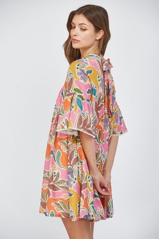 Vestido con guipur