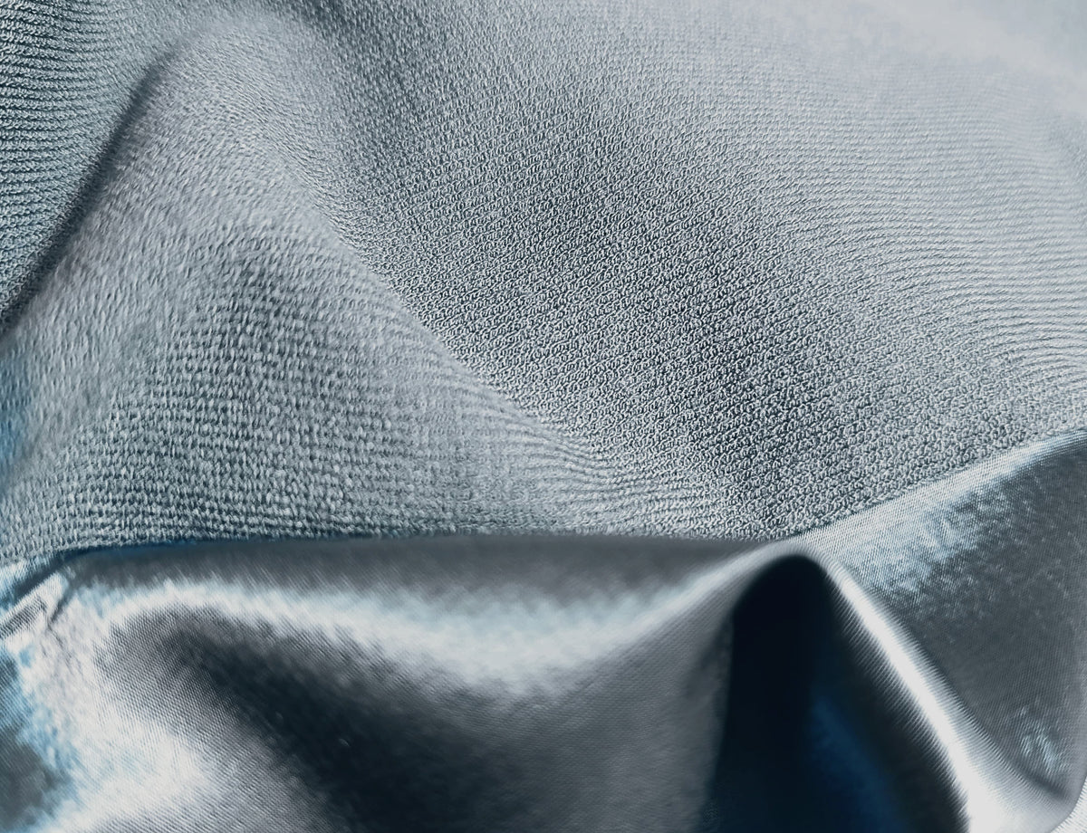Blusa satin con tejido