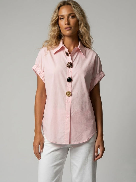 Blusa botones de piedras