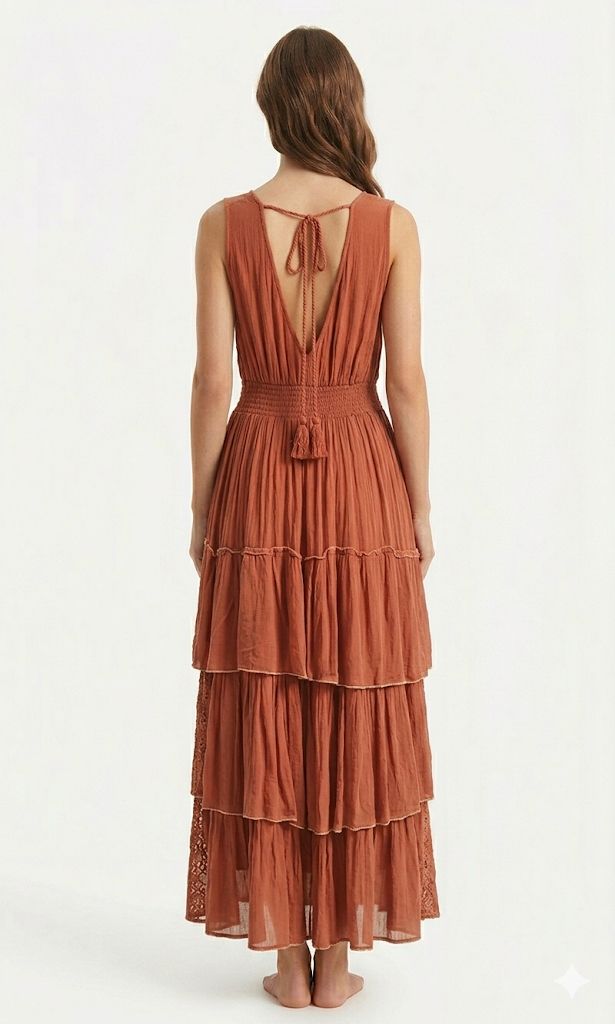 Vestido cortes Lurex