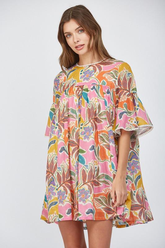 Vestido con guipur