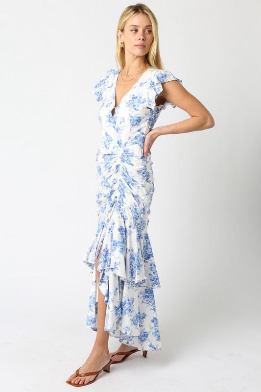 Vestido con vuelos y jareta