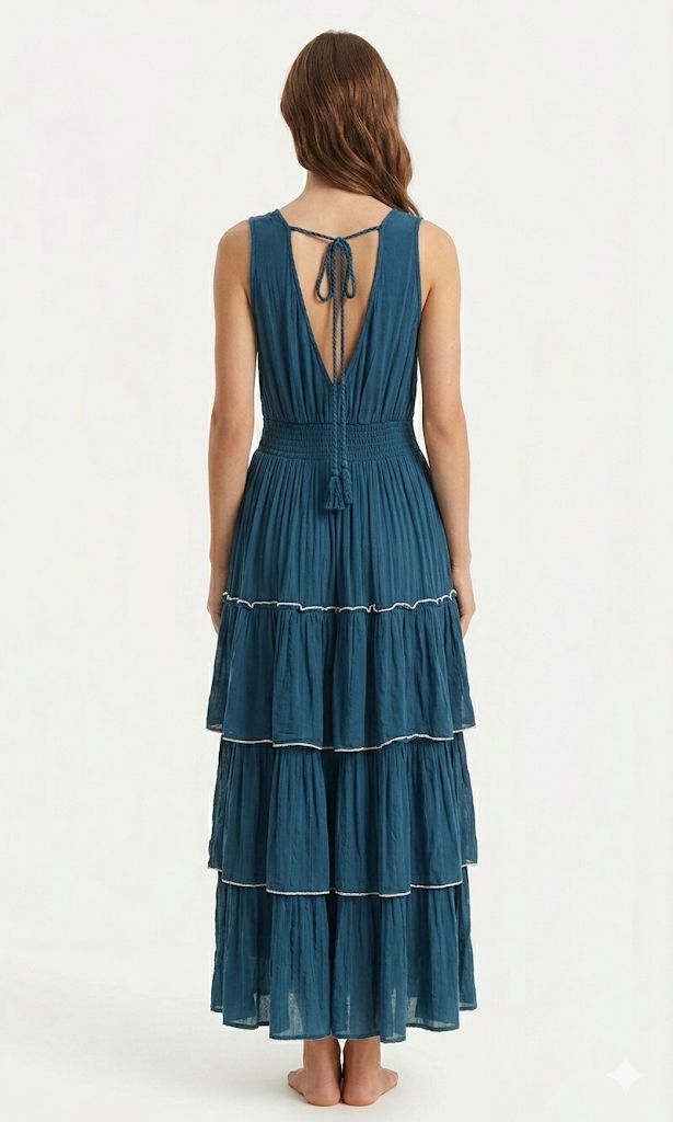 Vestido cortes Lurex