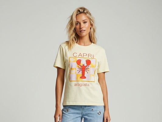 Camiseta estampada langosta