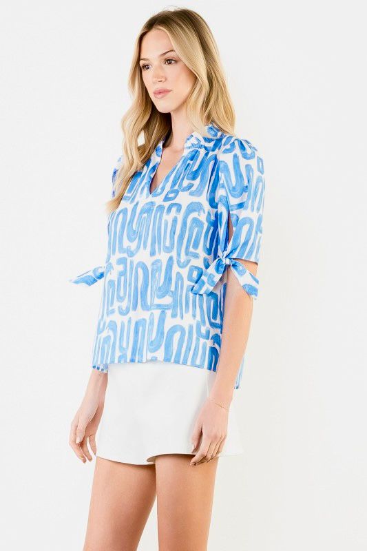 Blusa grecas amarre