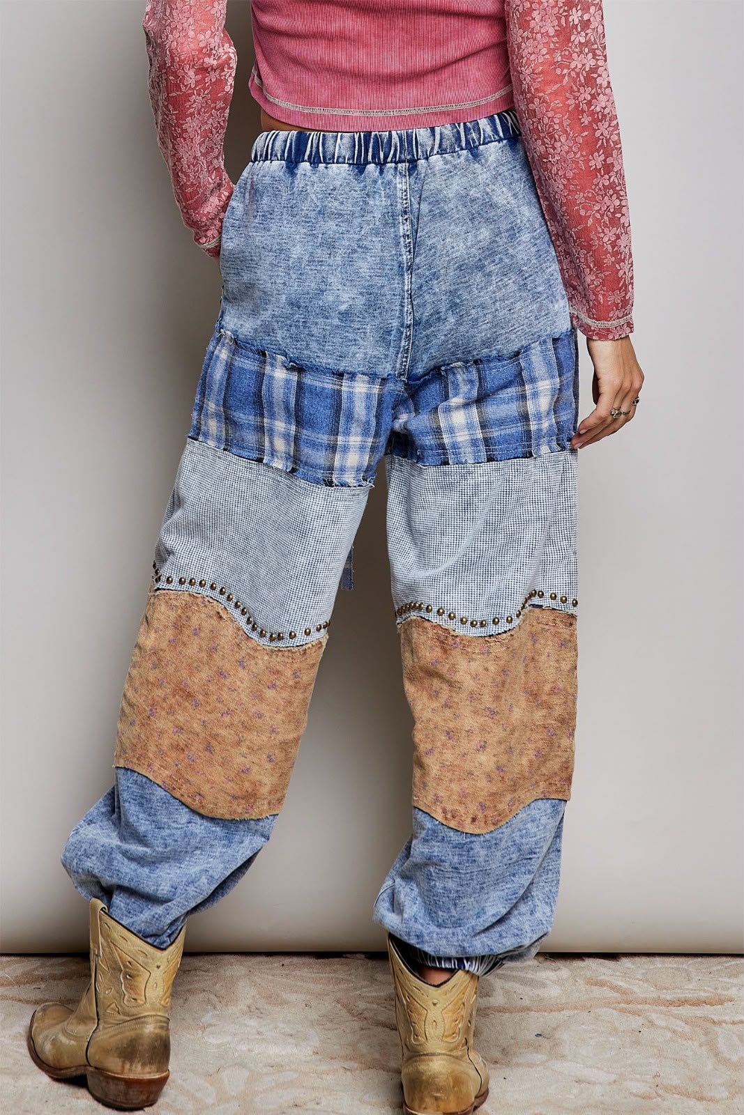 Pantalón globo telas