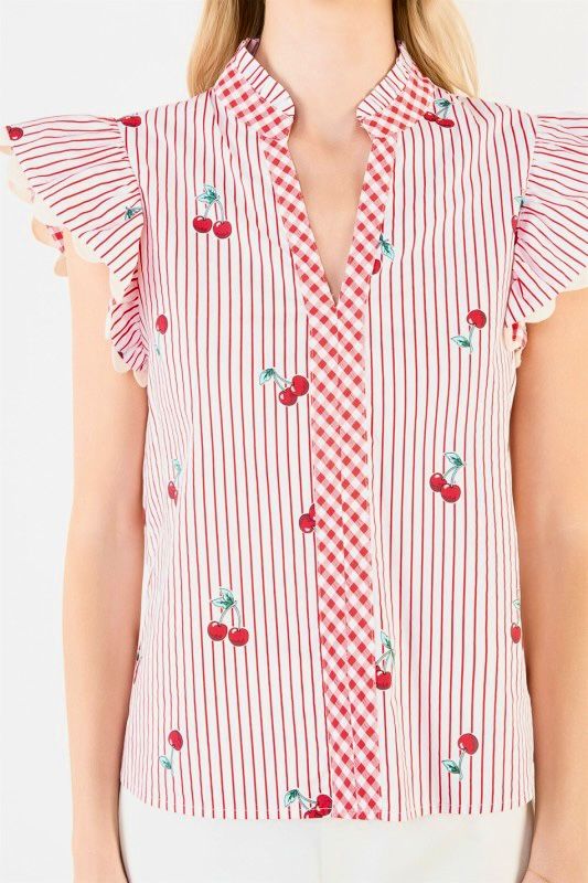 Blusa cerezas