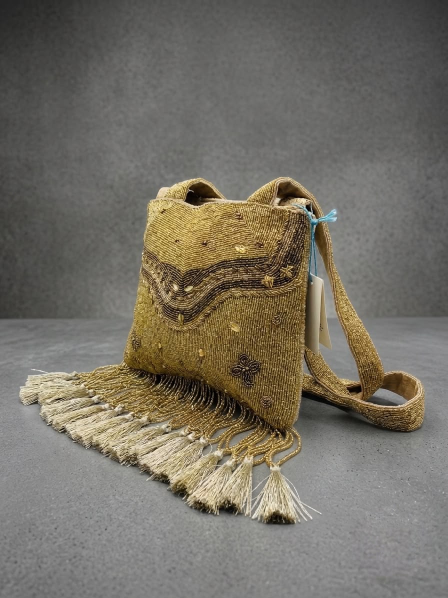 Bolsa chaquira y tassels