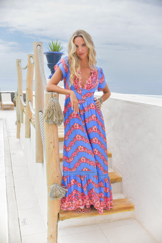 Vestido estampado flores