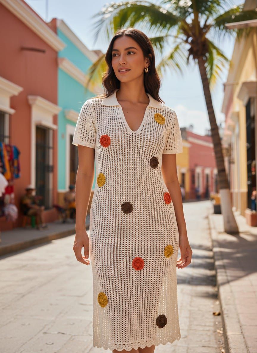 Vestido de crochet