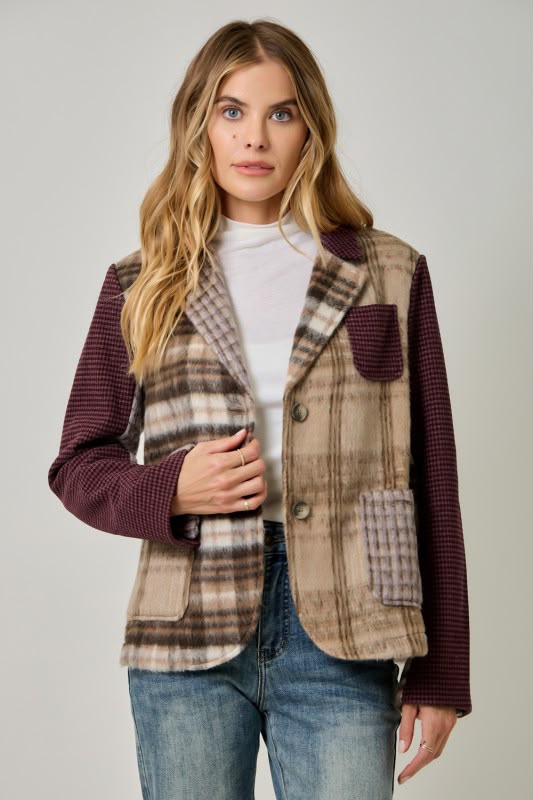Saco multi cuadros