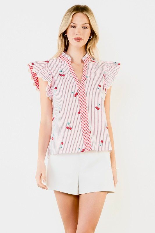 Blusa cerezas