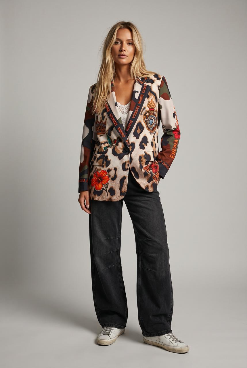 Saco multi estampado