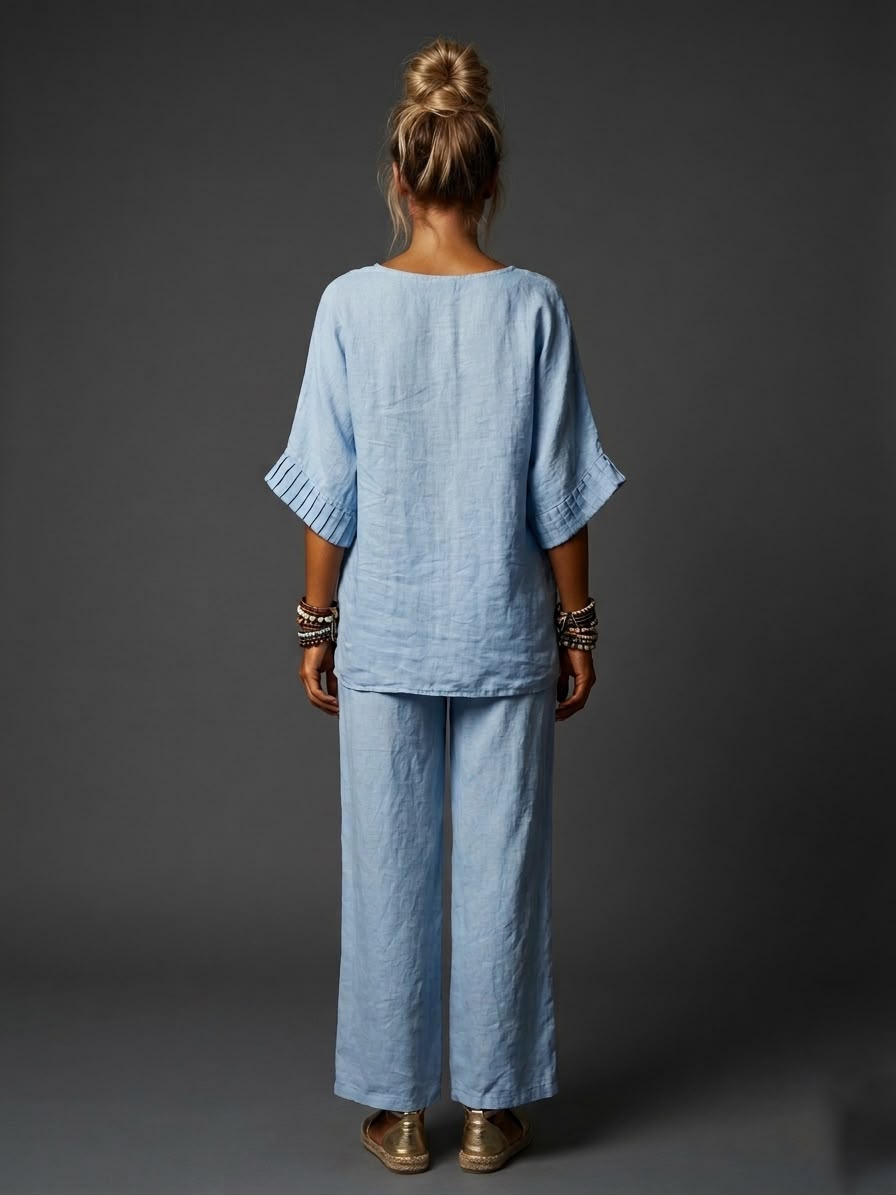 Blusa lino rayas