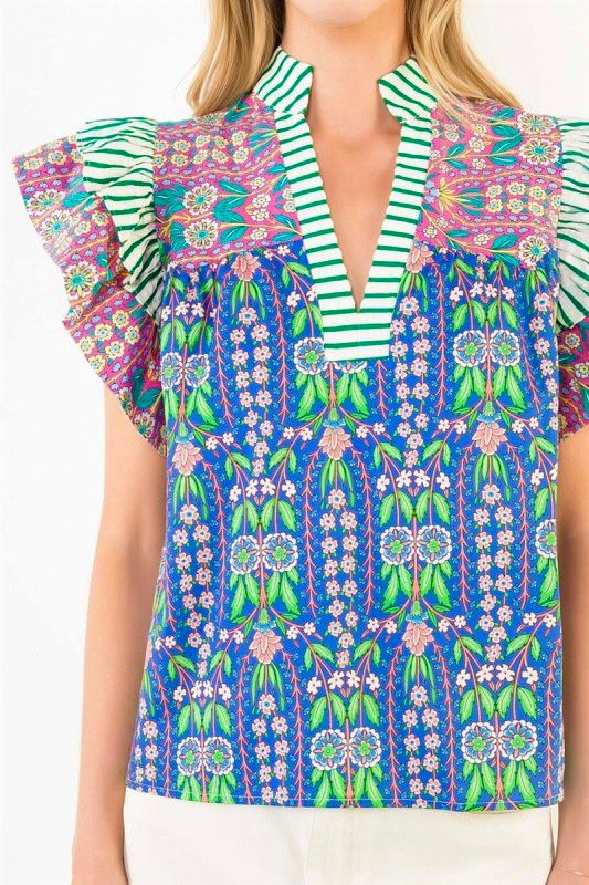Blusa multi estampada