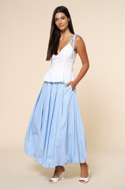 Falda bubble a rayas