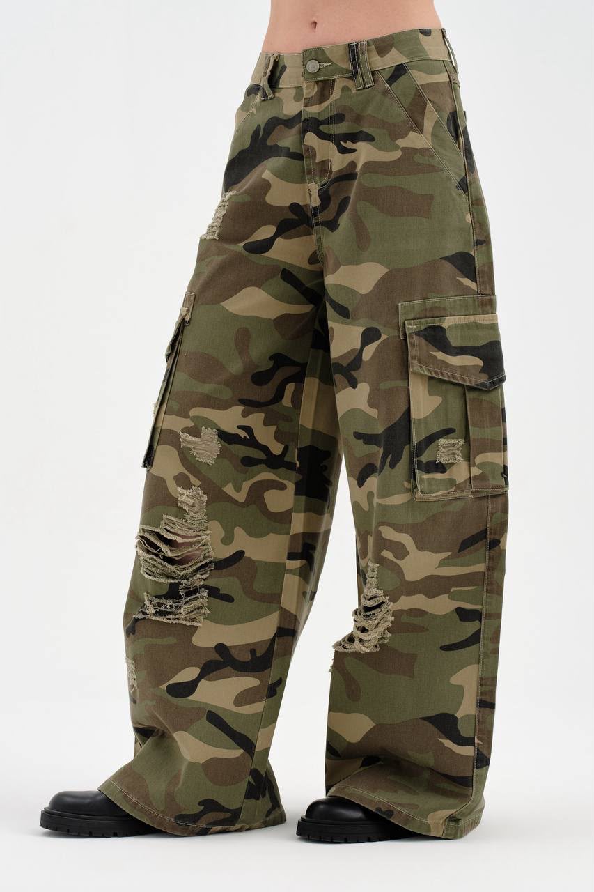 Jeans camuflaje cargo