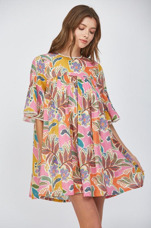 Vestido con guipur