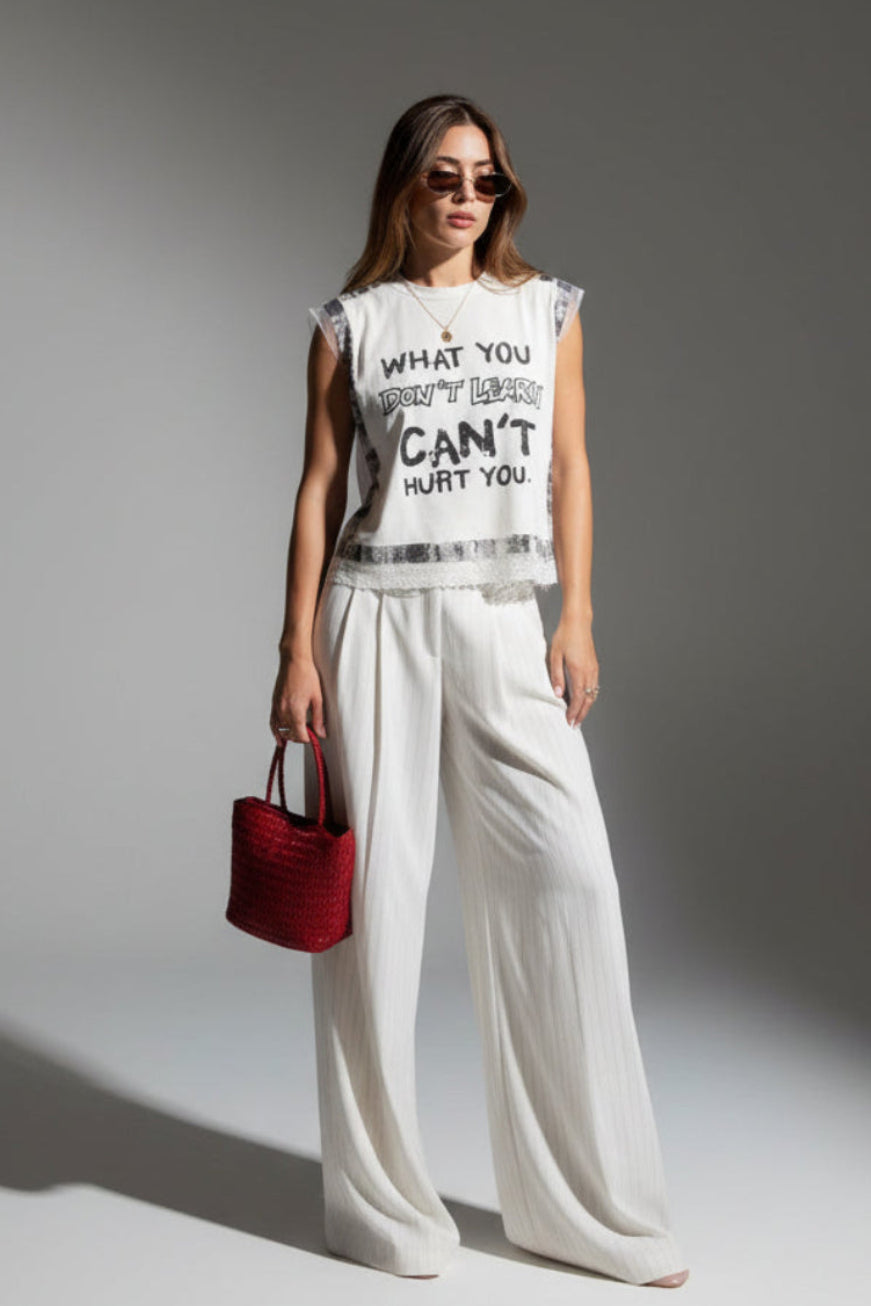 Camiseta con organza