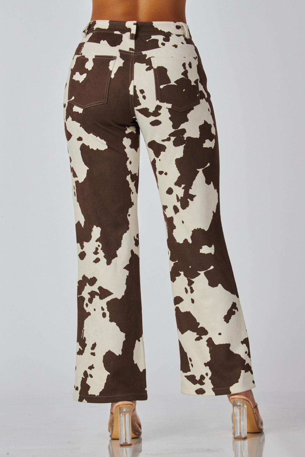 Pantalón tipo suede Cow