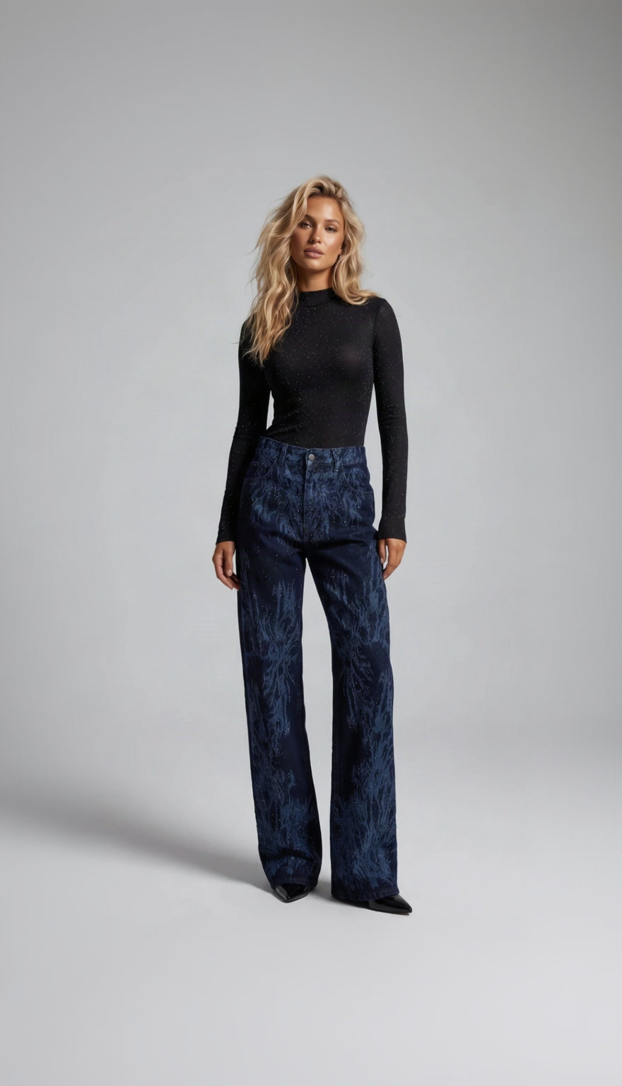 Jeans ramas con brillos